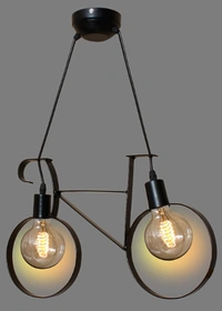 Das/P/Cycle Gen-6004 Hanging Pendant Light And Lamp, Black, Cycle - Cycle, Black, NA